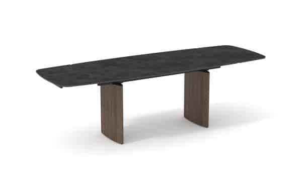 Стол обеденный Астарта раскладной 180-260х90 см керамика темная