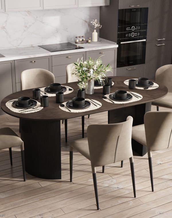 Стол обеденный Ballet 200*100*75 темное дерево — изображение 3