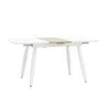 Стол обеденный Чикаго раскладной 120-160*90 белый