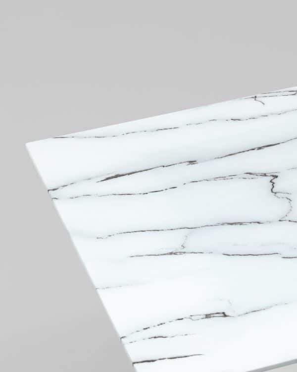 Стол обеденный Даллас 160*90 белый стеклянный — изображение 3