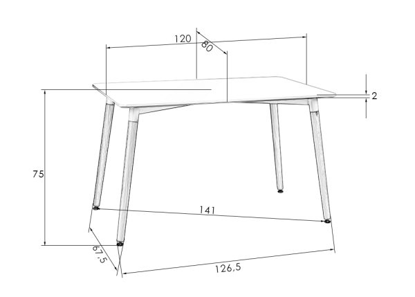 stol-obedennyj-dobrin-serra-wide-nozhki-svetlyj-buk-stoleshnica-chjornaja-4 Стол обеденный DOBRIN SERRA WIDE, ножки светлый бук, столешница чёрная — изображение 5