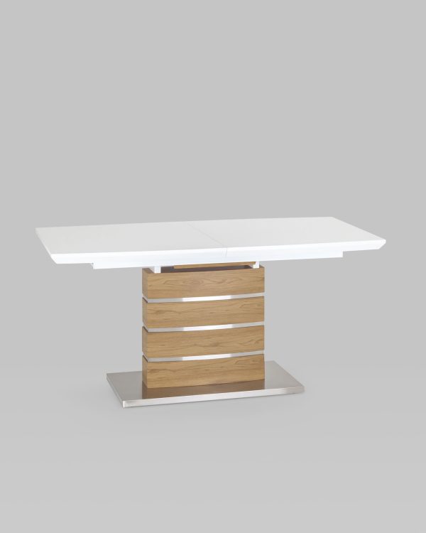 stol-obedennyj-genuja-raskladnoj-160-20090-belyj-1 Стол обеденный Генуя раскладной 160-200*90 белый — изображение 2