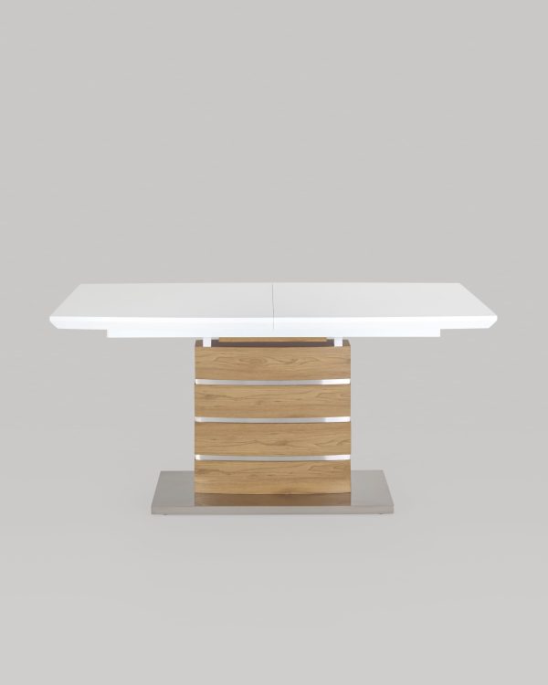 stol-obedennyj-genuja-raskladnoj-160-20090-belyj-2 Стол обеденный Генуя раскладной 160-200*90 белый — изображение 3