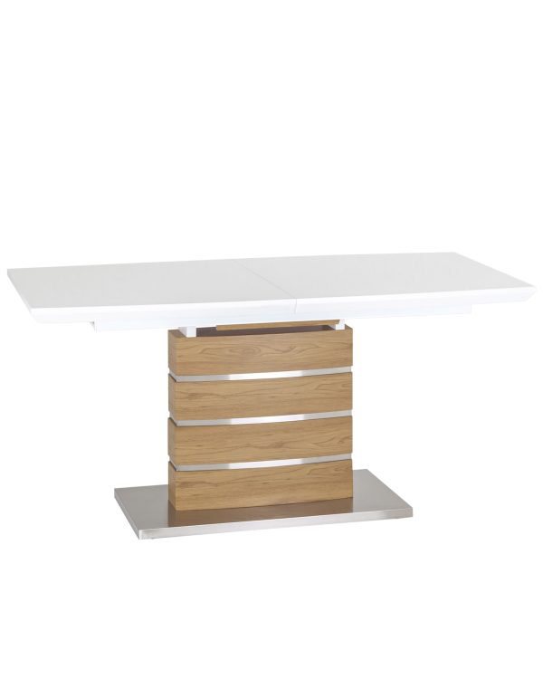 Стол обеденный Генуя раскладной 160-200*90 белый Стол обеденный Генуя раскладной 160-200*90 белый