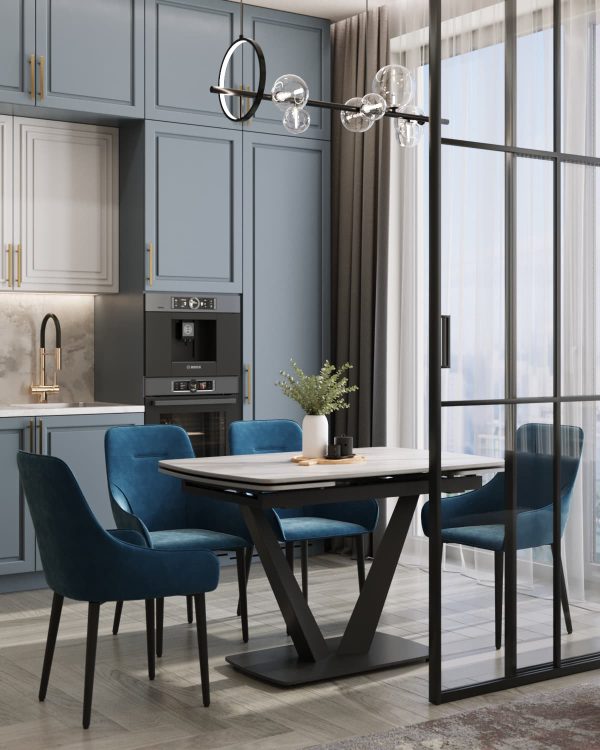 stol-obedennyj-kleo-raskladnoj-120-18080-keramika-svetlaja-2 Стол обеденный Клео раскладной 120-180*80 керамика светлая — изображение 3