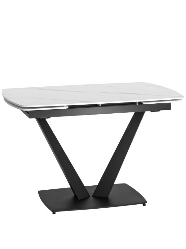 Стол обеденный Клео раскладной 120-180*80 керамика светлая Стол обеденный Клео раскладной 120-180*80 керамика светлая