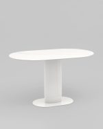 Стол обеденный Mystery 130х80 см белый керамика — изображение 2