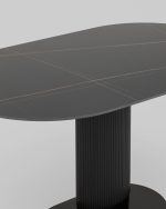 Стол обеденный Mystery 130х80 см чёрный керамика — изображение 3