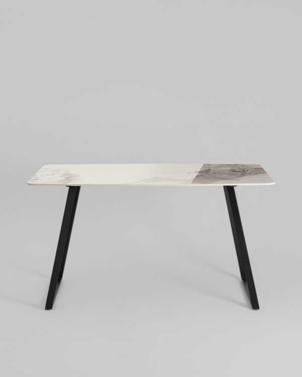 stol-obedennyj-vermont-14080-sm-keramika-svetlaja-nozhki-chernye-2 Стол обеденный Vermont 140*80 см керамика светлая ножки черные — изображение 3