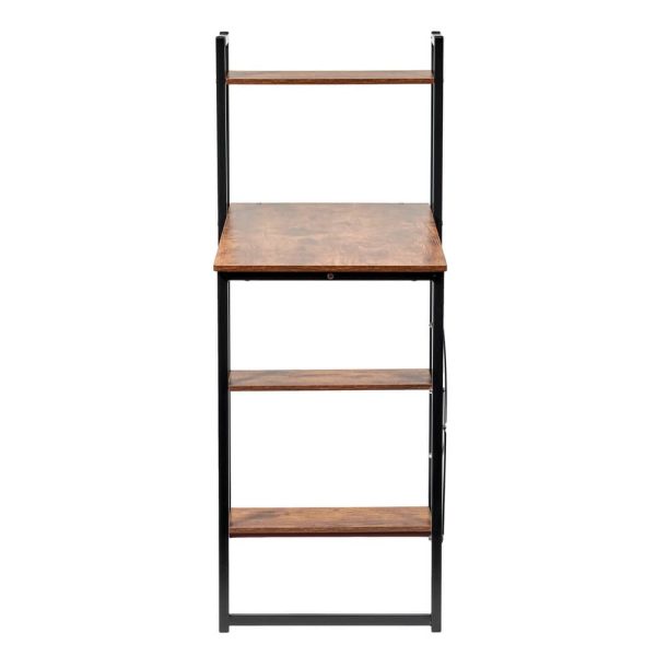 Стол письменный с полками Frame 100x45x110см лофт, чёрный — изображение 4