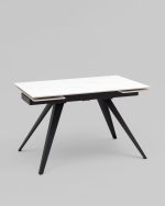 Стол раздвижной Лоуренс 120-180х80х76 см SnowMountainStone керамика — изображение 2