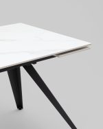 Стол раздвижной Лоуренс 120-180х80х76 см SnowMountainStone керамика — изображение 3