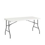 Стол складной чемодан 152*74*74 белый