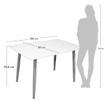 Стол Snow 120х80х75см, белый — изображение 5