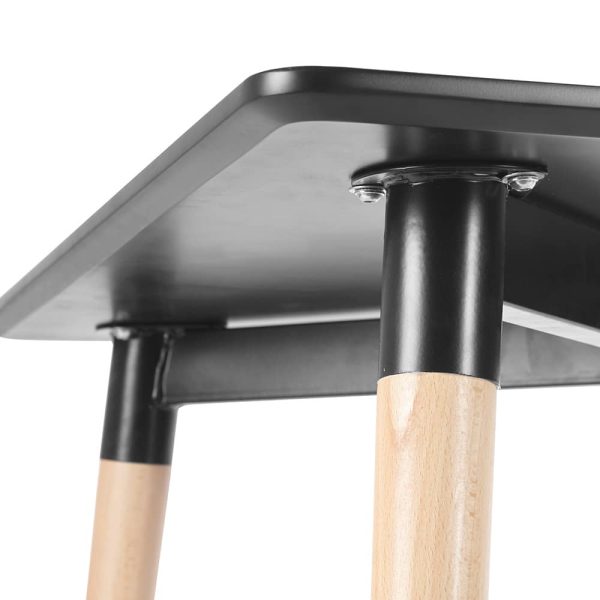 Стол Summer 80х80x75см, чёрный — изображение 3