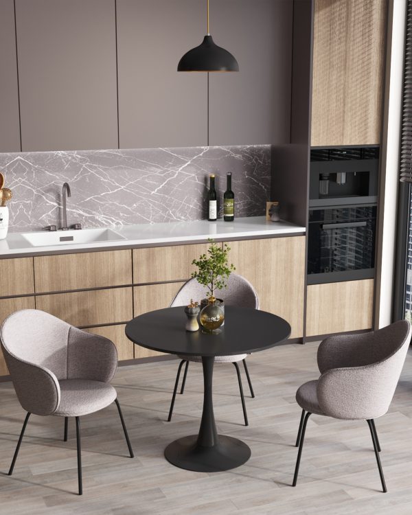 Стол Tulip D90 черный — изображение 3