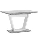 Стол Vector 120-160*80 бетон/белый