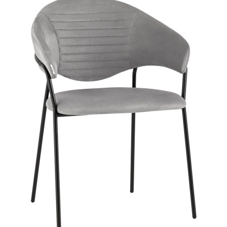 Стул Алексис искусственная замша серый