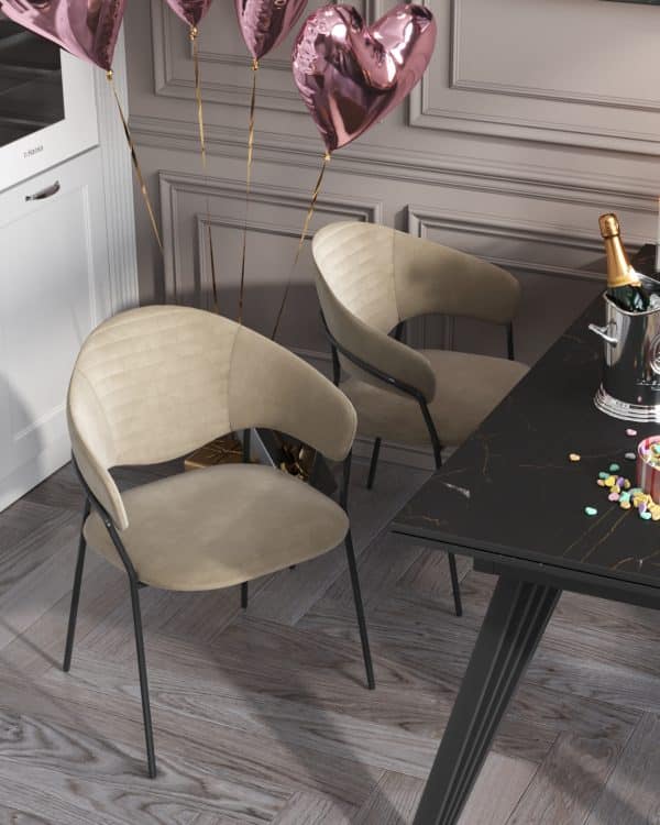 Стул Алексис велюр капучино — изображение 3