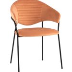 Стул Алексис велюр оранжевый