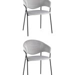 Стул Алексис велюр серый 2 шт