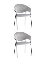 Стул Алексис велюр серый 2 шт