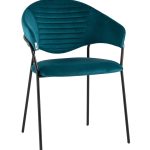 Стул Алексис велюр сине-зелёный