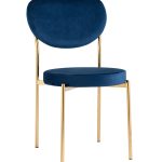 Стул Барбара NEW велюр королевский синий золотые ножки