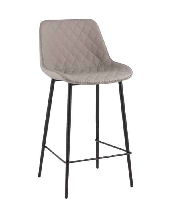 Стул барный Arch экокожа серый