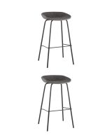 Стул барный Beetle Lite PU серый 2 шт