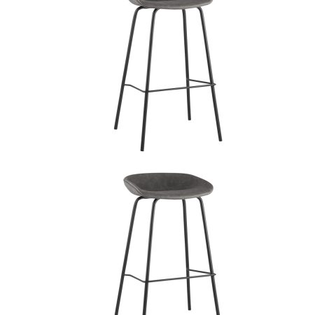 Стул барный Beetle Lite PU серый 2 шт