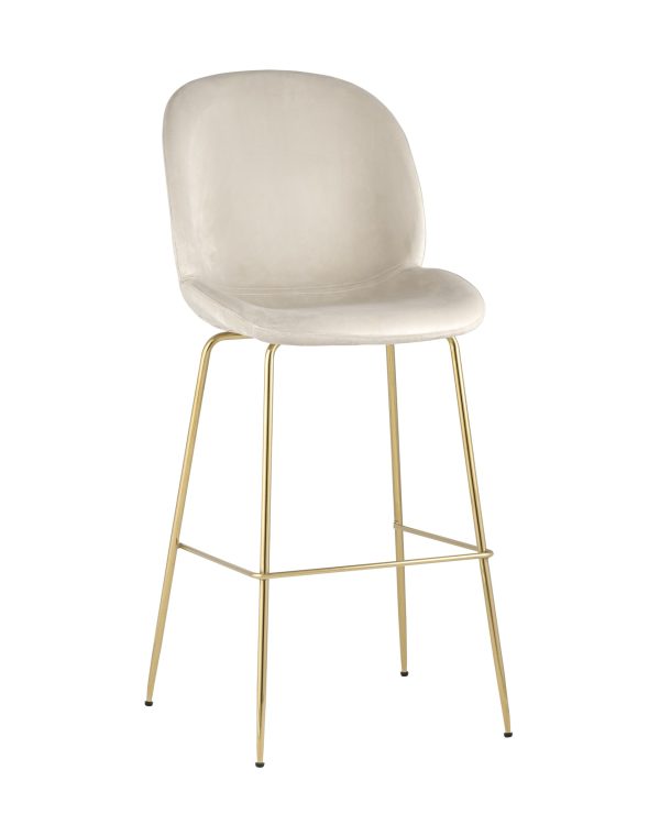 Стул барный Beetle со спинкой бежевый