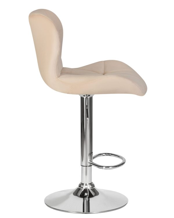 Стул барный DOBRIN BARNY, бежевый велюр (MJ9-10) — изображение 3