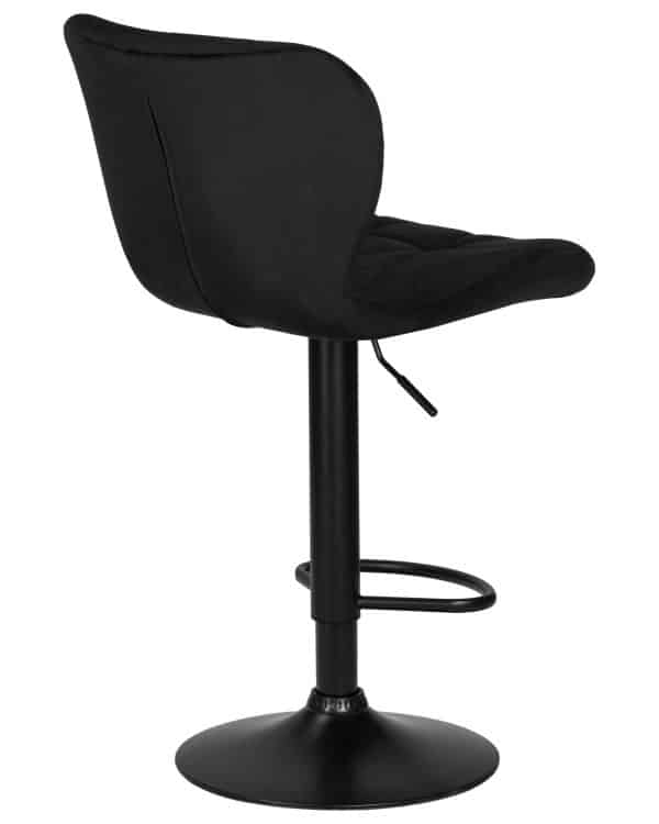 Стул барный DOBRIN BARNY BLACK, черный велюр (MJ9-101) — изображение 4