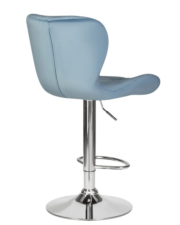 Стул барный DOBRIN BARNY, пудрово-голубой велюр (MJ9-74) — изображение 4