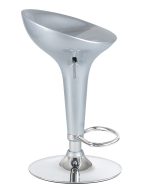 Стул барный DOBRIN BOMBA, серебряный металлик — изображение 3