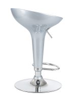 Стул барный DOBRIN BOMBA, серебряный металлик — изображение 4
