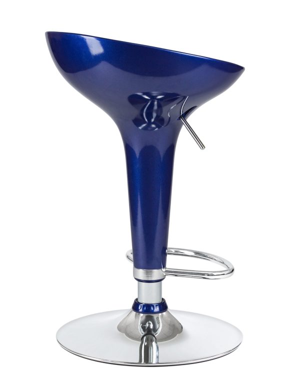 Стул барный DOBRIN BOMBA, синий металлик — изображение 4