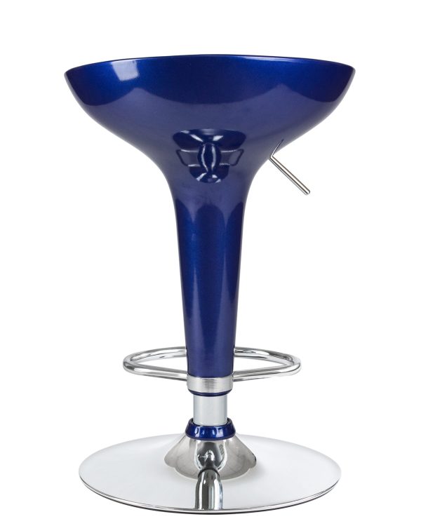 Стул барный DOBRIN BOMBA, синий металлик — изображение 5