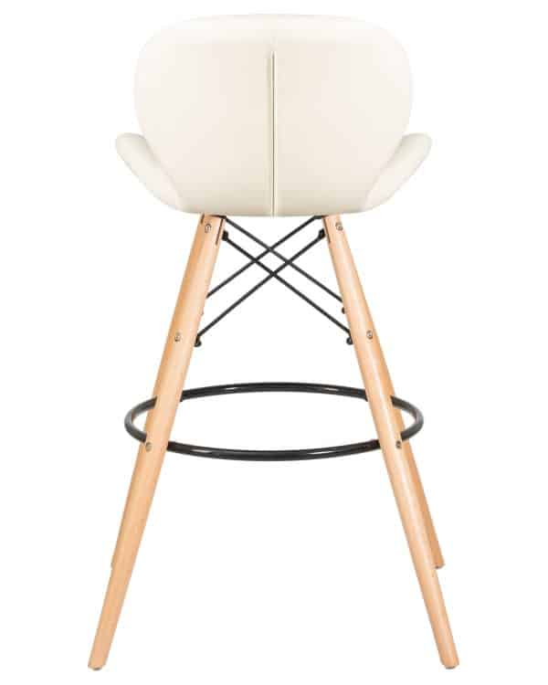 Стул барный DOBRIN BUTTERFLY BAR, ножки светлый бук, цвет кремовый — изображение 4