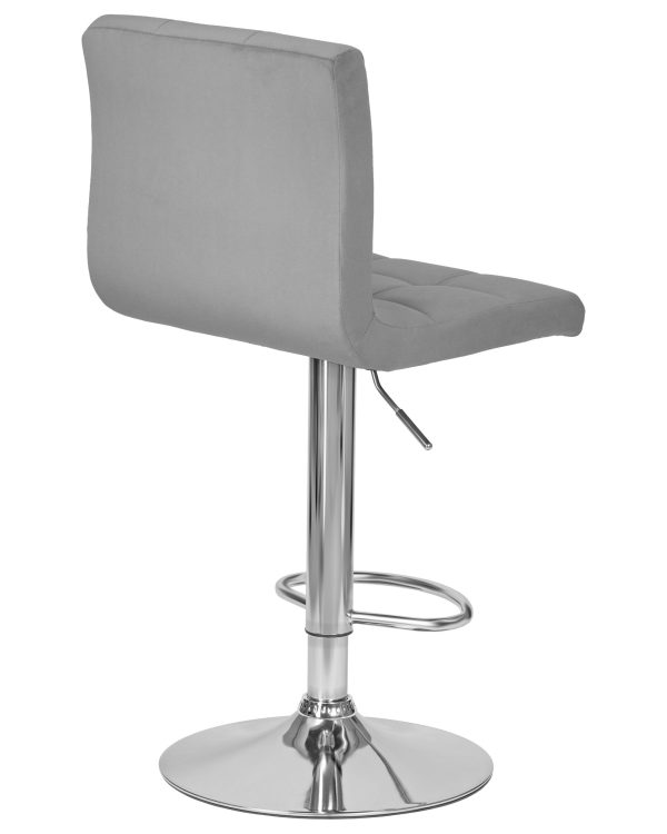Стул барный DOBRIN CANDY, серый велюр (MJ9-75) — изображение 4