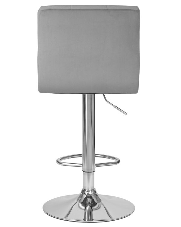 Стул барный DOBRIN CANDY, серый велюр (MJ9-75) — изображение 5