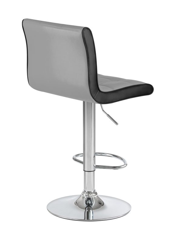 Стул барный DOBRIN CANDY, светло-серый-чёрный — изображение 3
