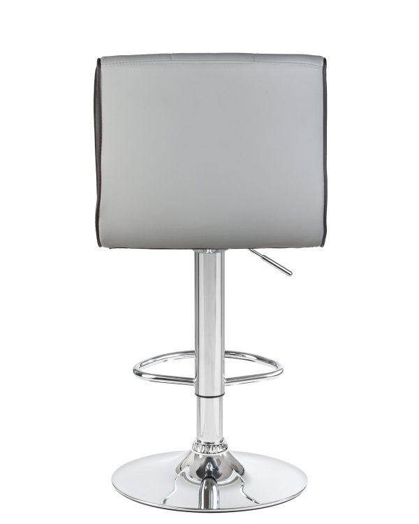 Стул барный DOBRIN CANDY, светло-серый-чёрный — изображение 4