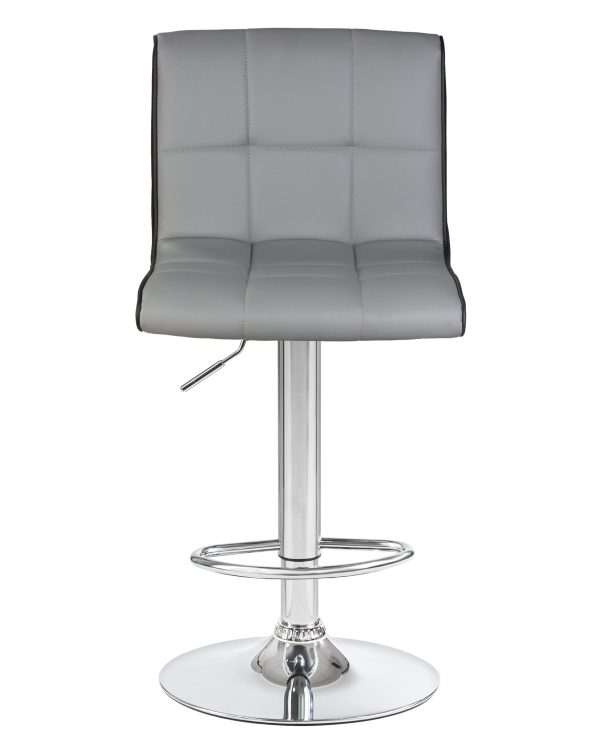 Стул барный DOBRIN CANDY, светло-серый-чёрный — изображение 5