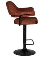 Стул барный DOBRIN CHARLY BLACK, терракотовый твид (LEO56) — изображение 3