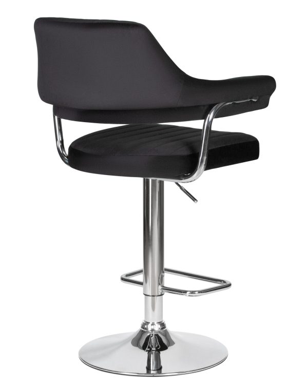 Стул барный DOBRIN CHARLY, черный велюр (MJ9-101) — изображение 4