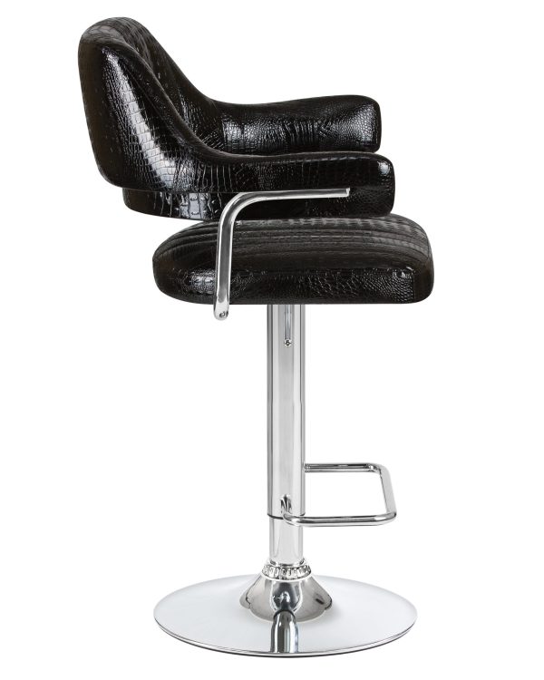 stul-barnyj-dobrin-charly-chjornyj-krokodil-2 Стул барный DOBRIN CHARLY, чёрный крокодил — изображение 3