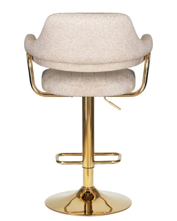 Стул барный DOBRIN CHARLY GOLD, бежевый твид (LEO26) — изображение 5