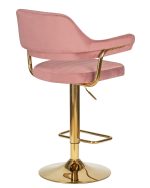 Стул барный DOBRIN CHARLY GOLD, розовый велюр (MJ9-32) — изображение 4